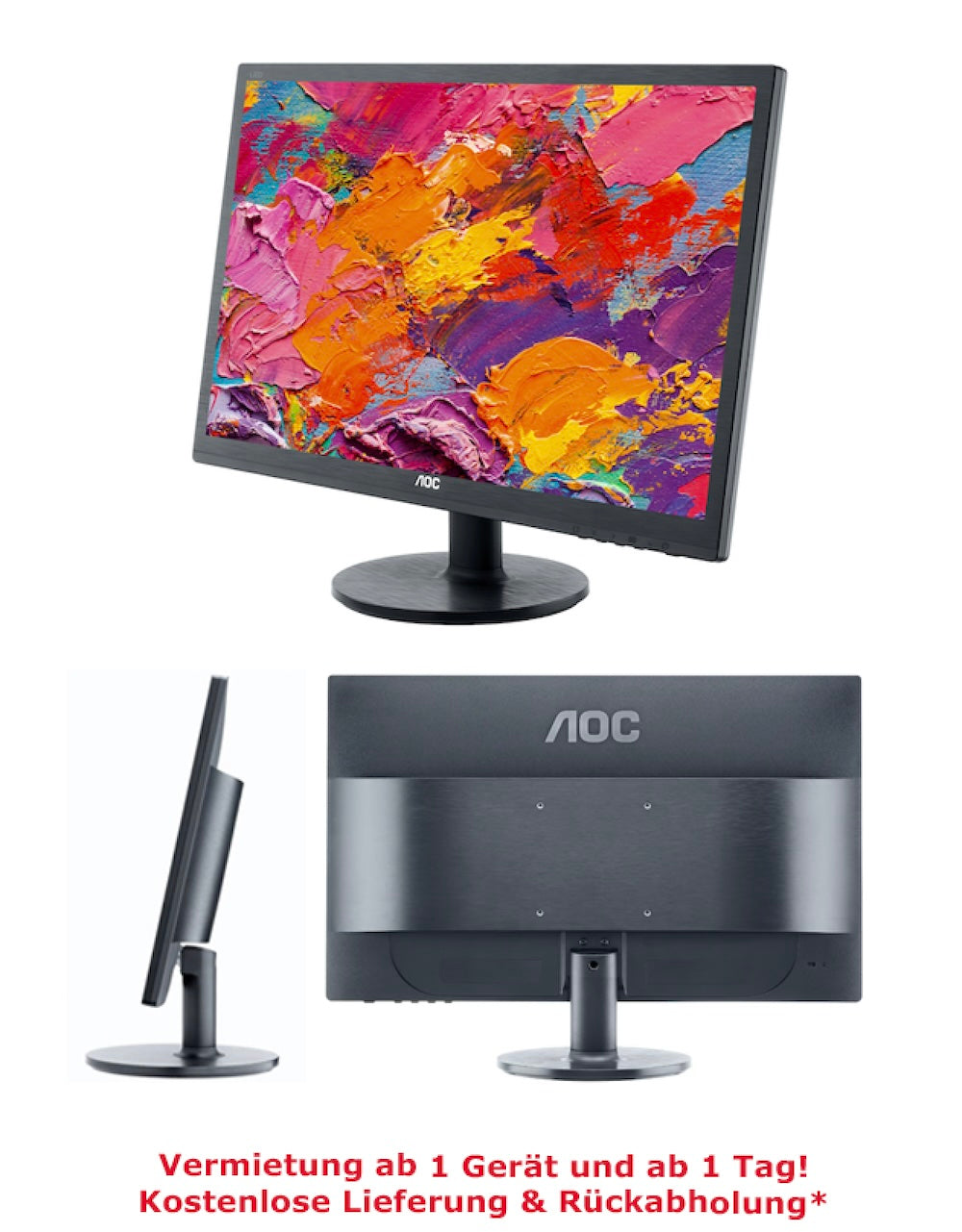 Monitor 24" mieten · leihen – ab 1 Tag & 1 Gerät