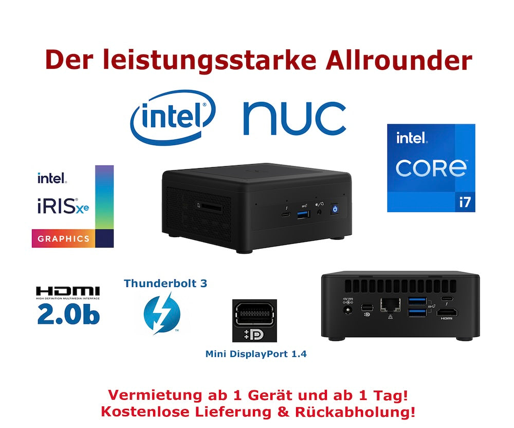 Mini-PC mieten · leihen - Intel NUC