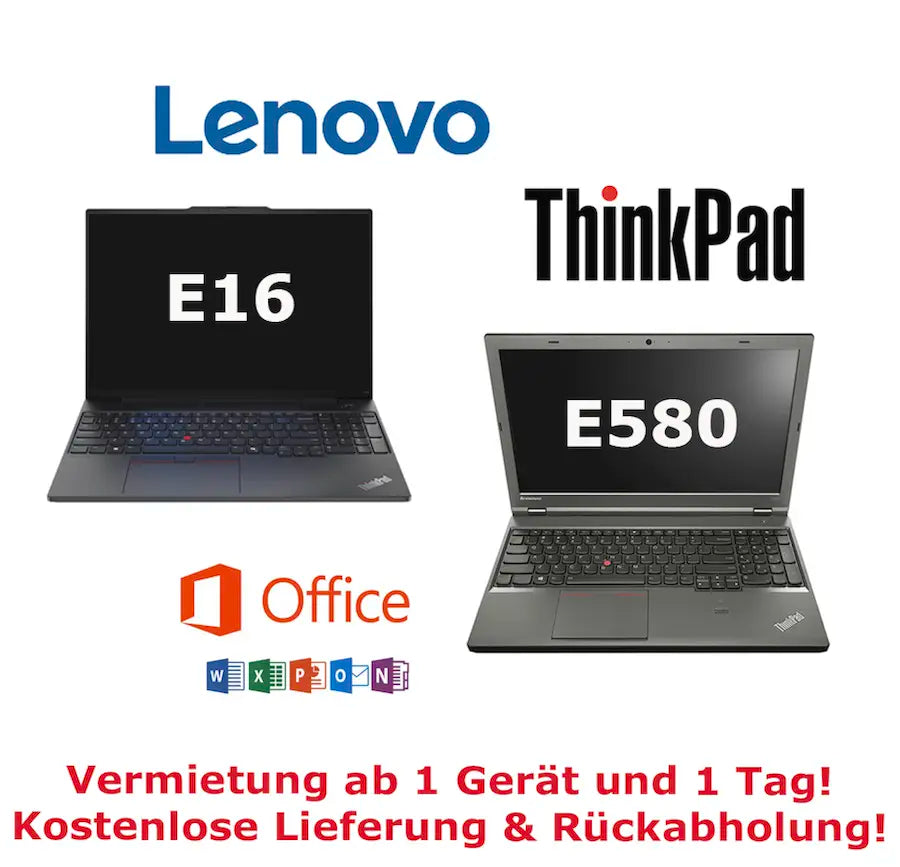 Laptops mieten · leihen – leistungsstark für Office & grafikintensive Anwendungen