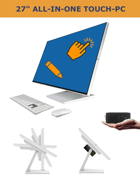 27" All-In-One Touch-PC Lösung mieten · leihen - für Präsentationen, und mehr