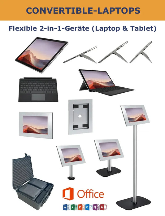Convertible Laptops mieten - ab 1 Tag & 1 Gerät