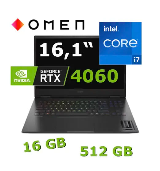 Laptops mieten · leihen – für VR, CAD, 3D & Gaming - OMEN by HP (RTX 4060)